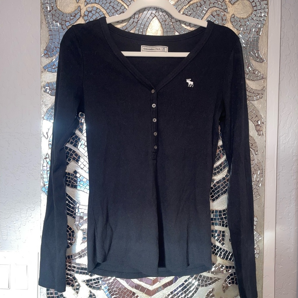 Abercrombie & Fitch Cozy Ribbed Henley